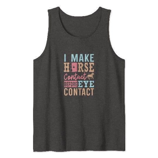 Funny Barrel Racing Tank Tops