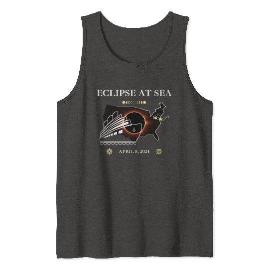 Eclipse At Sea Cruise Ship Adventure Tank Tops