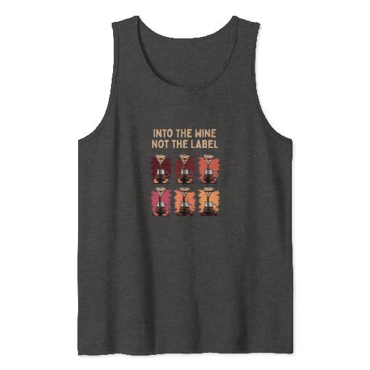 Funny Wine Lover Drinking Champagne Tank Tops