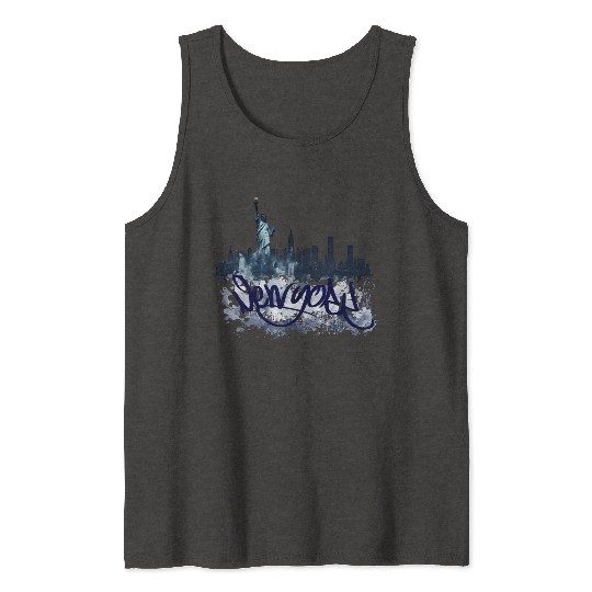 New York City NYC Big Apple Gift Souvenir Tank Tops