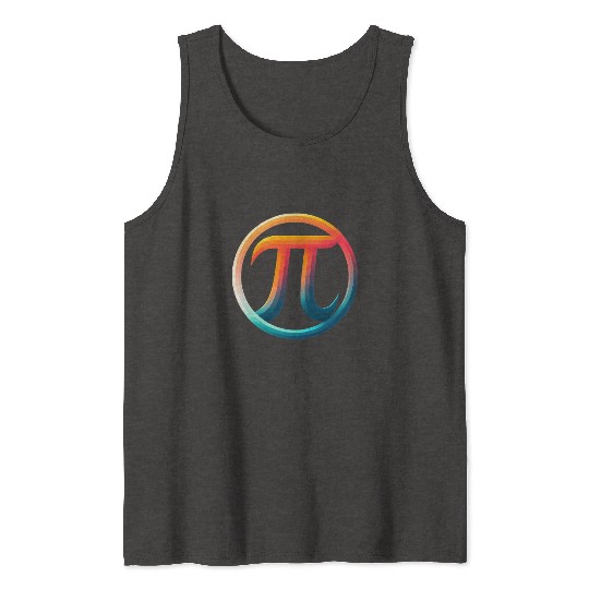 Pi Day Nerd Geek Love Math Pi Symbol Kids Men Tank Tops
