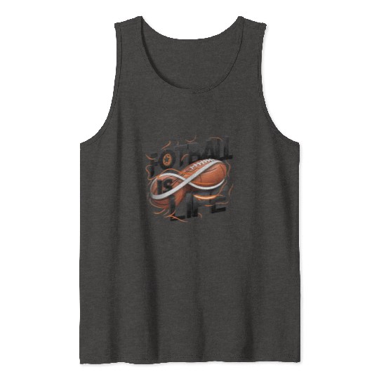 "Eternal Passion: Football is Life" Tank Tops