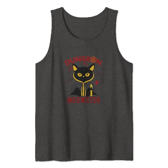 Dungeon Meowster Tank Tops