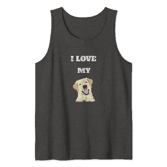 I Love My Labrador Retriever Celebration Tank Tops