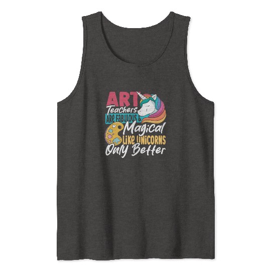 Art Teacher Sculpture Printmaking Back To School Tank Tops