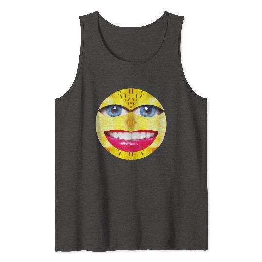 Smile Face Have a Nice Day Promote Happiness Joy Tank Tops