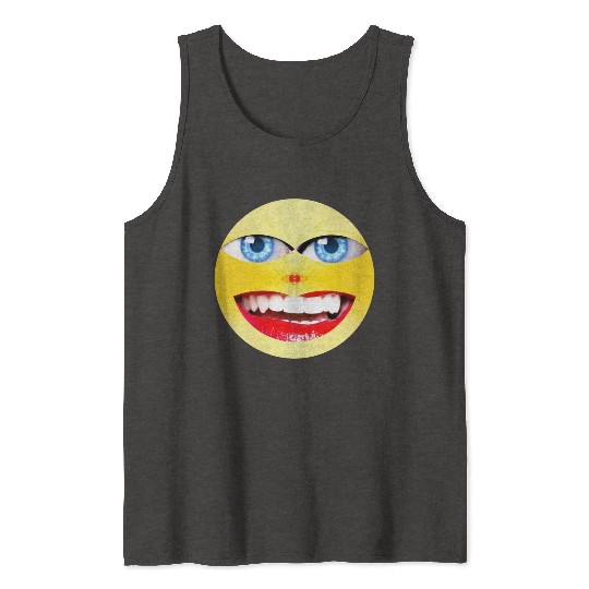 Smile Face Have a Nice Day Promote Happiness Joy Tank Tops
