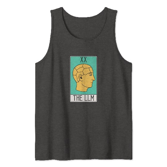 LLM Tarot Card - LLMs - Large Language Model - AI Tank Tops