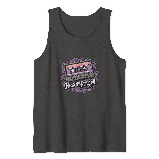A cassette tape colored with roses 11 Tank Tops