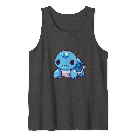 Sapphire Turtle Tank Tops
