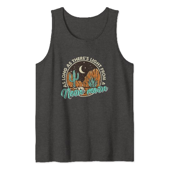 Neon Moon Cactus Country Mountain Vintage Retro Tank Tops