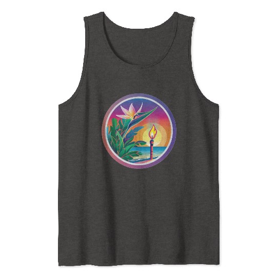 Paradise Flower and Torch Tank Tops