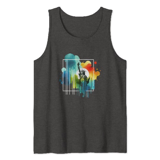 Liberty's Colorful Aura Tank Tops