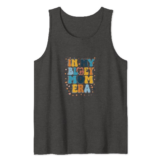 Women in My Mom Era Mama Dog Paw Funny Letter Tank Tops