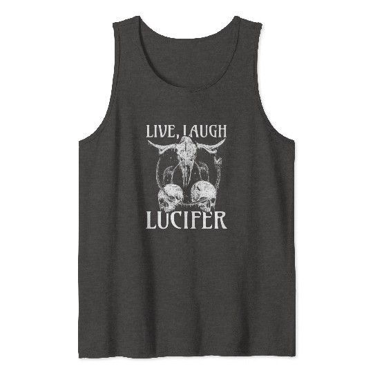 Live Love Lucifer Goth Festival Death Metal Tank Tops