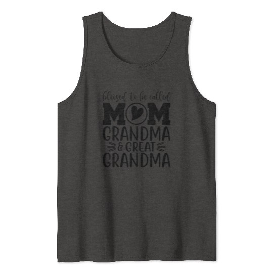 Blessed To Be Called Mom Grandma Tank Tops