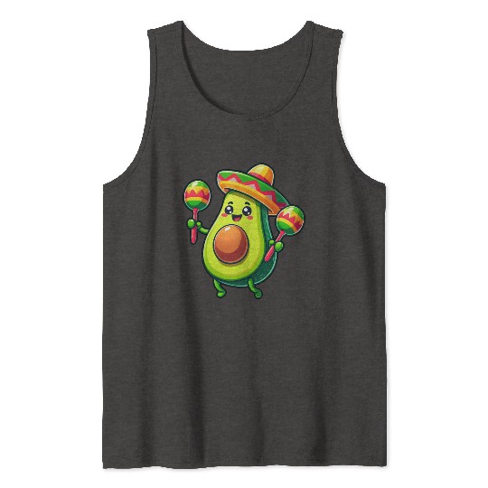 Cinco de Mayo Avocado in Mexico Tank Tops