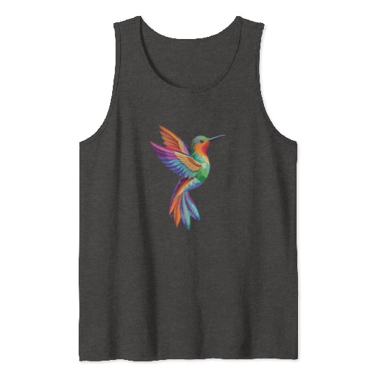 Geometric Hummingbird Tank Tops