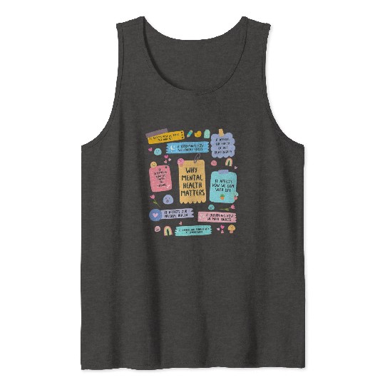 Mental Health Matters Human Brain Illness Tank Tops