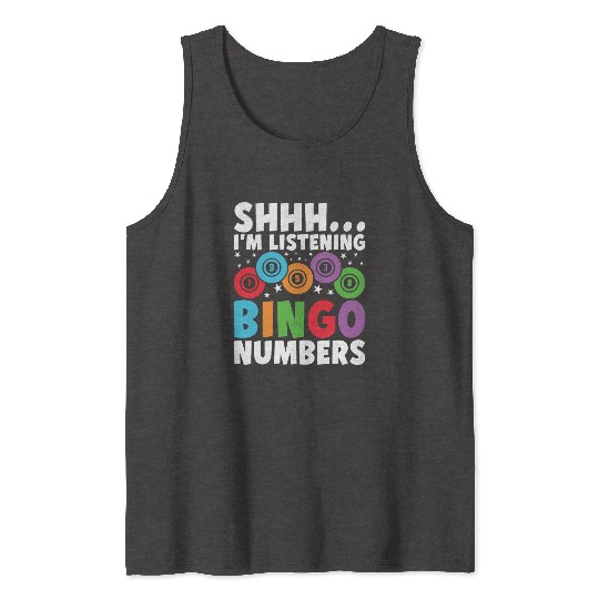 Funny Bingo Gamer Tank Tops