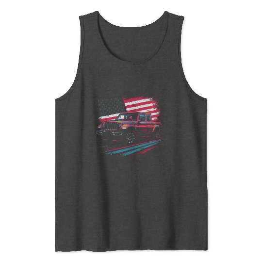 Jeep Gladiator JT US Flag Tank Tops