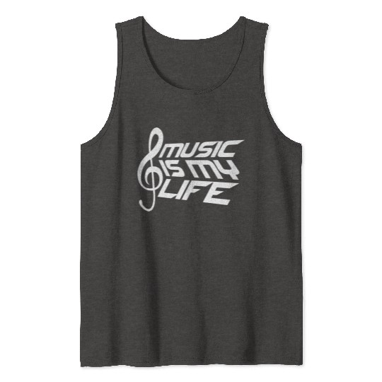 Music Is My Life Party Club Concert Sound Love Tank Tops