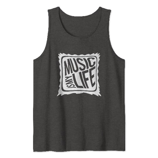 Music Is My Life Party Club Concert Sound Love Tank Tops