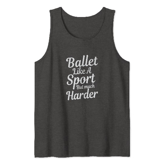 Elegant Ballet Dancer Graceful Moves Tank Tops