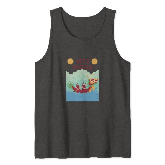 Lets paddle! Celebrate Dragon Boat Festival 2024 Tank Tops