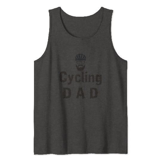 Cycling Dad Bicycle Tank Tops