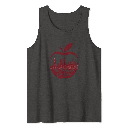 NYC Skyline Apple: Creative Tank Tops