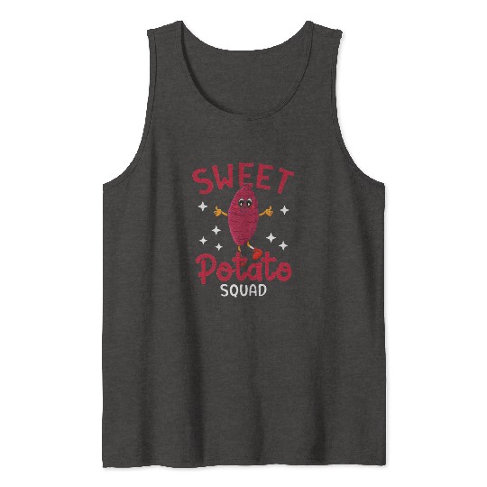 Kawaii Potato Lovers Vegetarian Sweet Potato Tank Tops