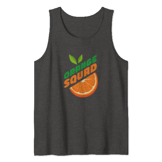 Orange Citrus Fruit Orange Lover Orange Squad Tank Tops