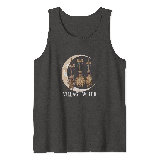Village Witch Gothic Occult Wicca Pagan Nature Tank Tops
