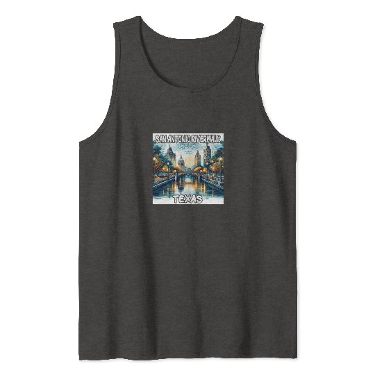 San Antonio Riverwalk Tank Tops