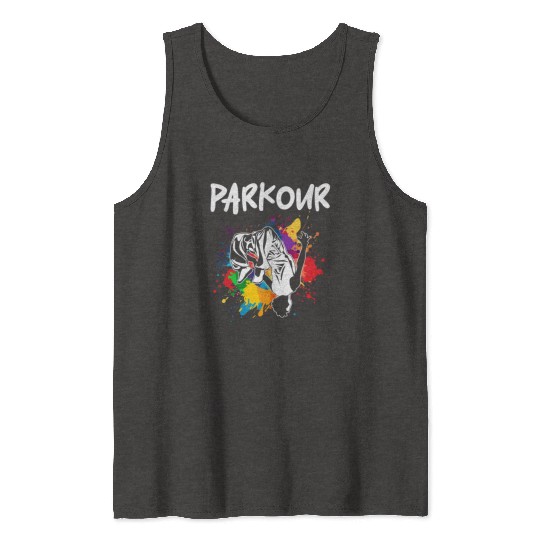 Parkour, Freerunning, Street Workout Acrobatic Tank Tops