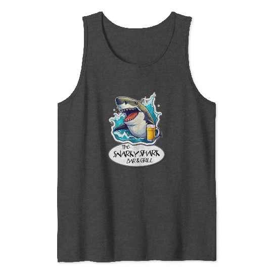 The Snarky Shark Bar & Grill Tank Tops