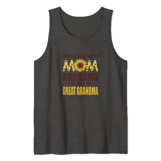 Blessed To Be Called Mom Grandma Great Grandma Tank Tops