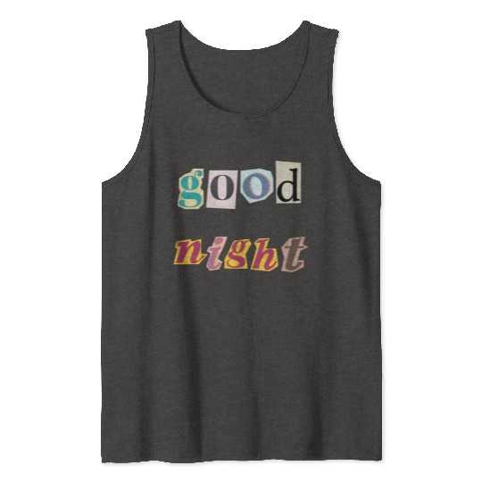Dreamy Spectrum Typography Tank Tops