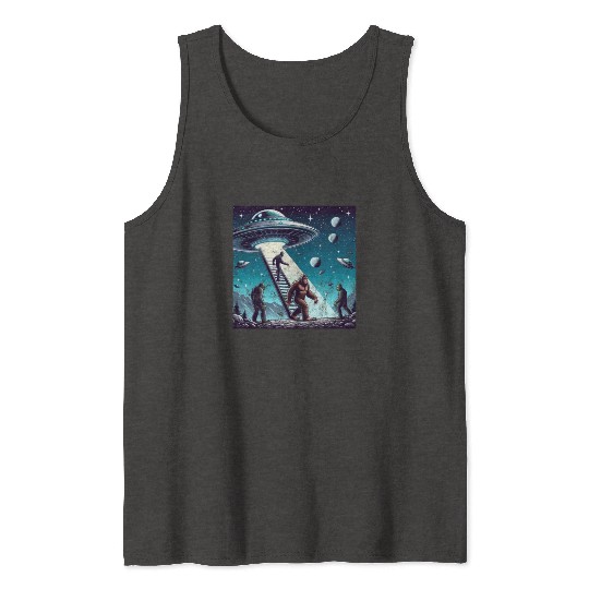 Bigfoot and the UFO Tank Tops