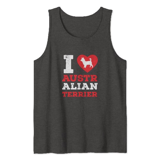 I Love Australian Terrier Pet Lover Gift Tank Tops