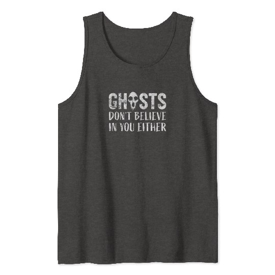 Ghost Hunting Paranormal Investigator Ghosts Tank Tops