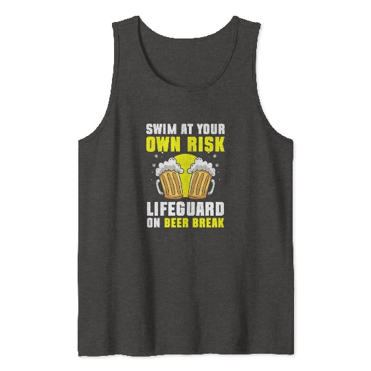 Lifeguard Pool Summer Tank Tops