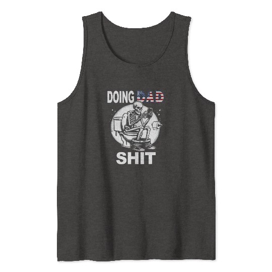 Doing Hot Dad Shit US Vintage Skeleton Tank Tops