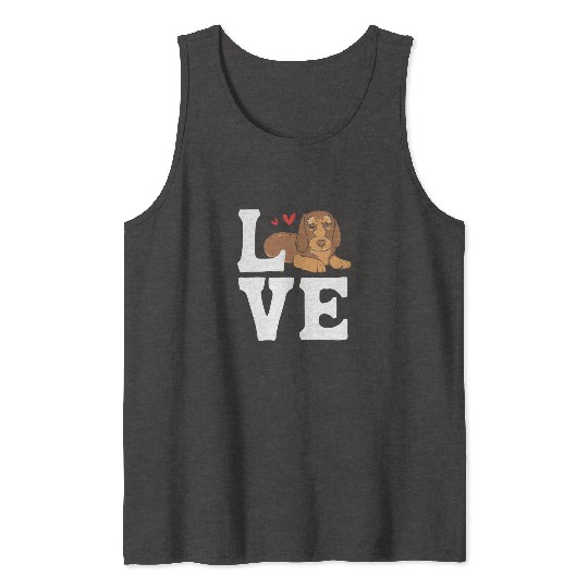 Wirehaired Dachshund Owner I Love My Dachshund Tank Tops