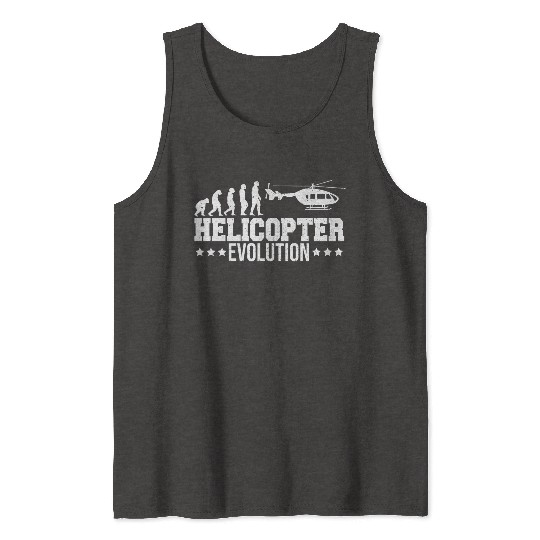 Heli Pilot Helicopter Evolution Tank Tops