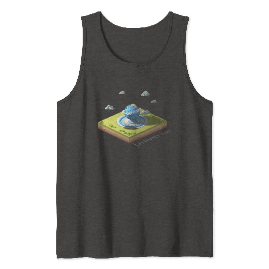 Geometric low poly Universal Studios Tank Tops