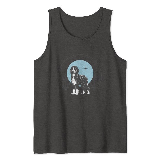 Bernedoodle Tarot Card Dog | Celestial and Starsee Tank Tops