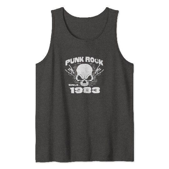 Punk Rock Since 1983 - Skull Rock Hands 41st Tank Tops