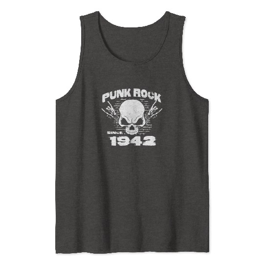 Punk Rock Since 1942 - Skull Rock Hands 82nd Tank Tops